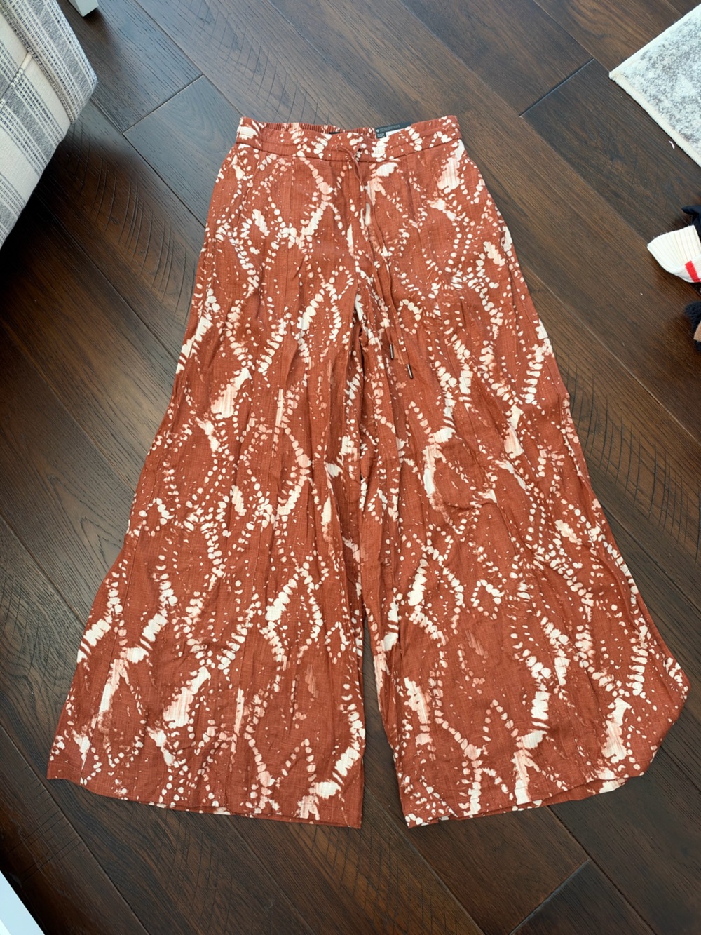 High rise pull on pant
